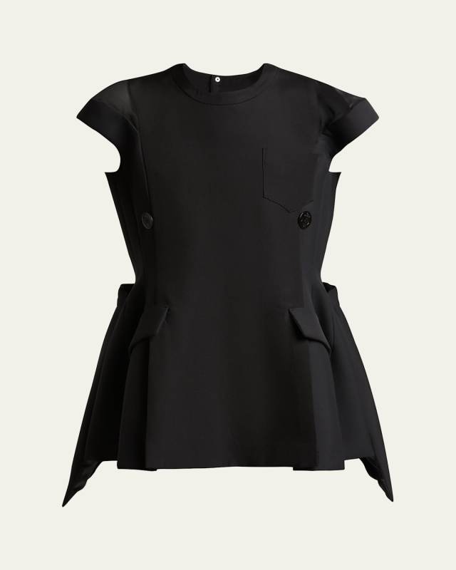 Blazer Short-Sleeve Mini Dress